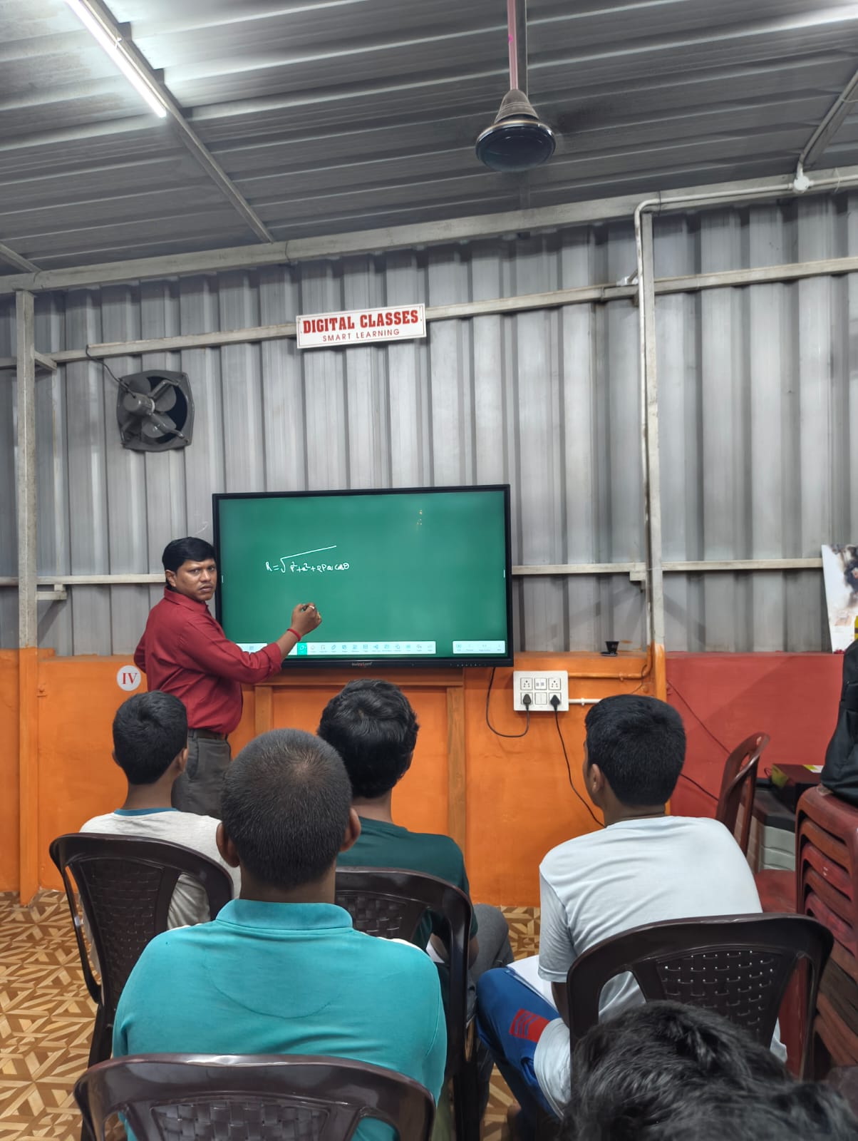 Hareesh Sir teaching in class